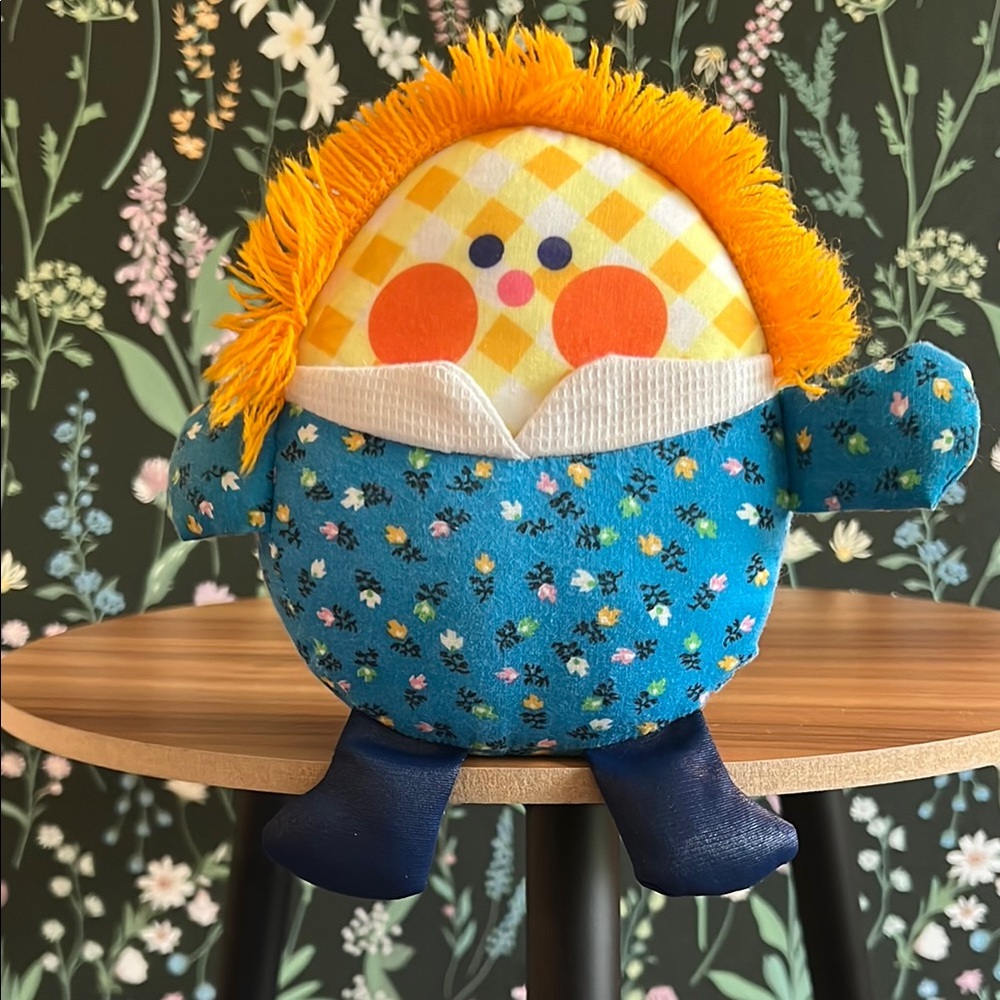 VINTAGE Fisher Price Humpty Dumpty plush Rattle 1970’s